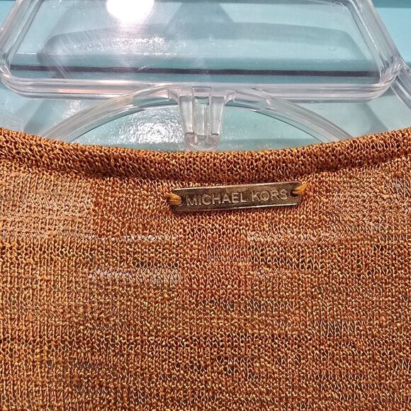 MICHAEL Michael Kors Gold Open-Front Sweater - Picture 4 of 4